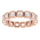 14K Rose 1 3/8 CTW Natural Diamond Eternity Band Size 6